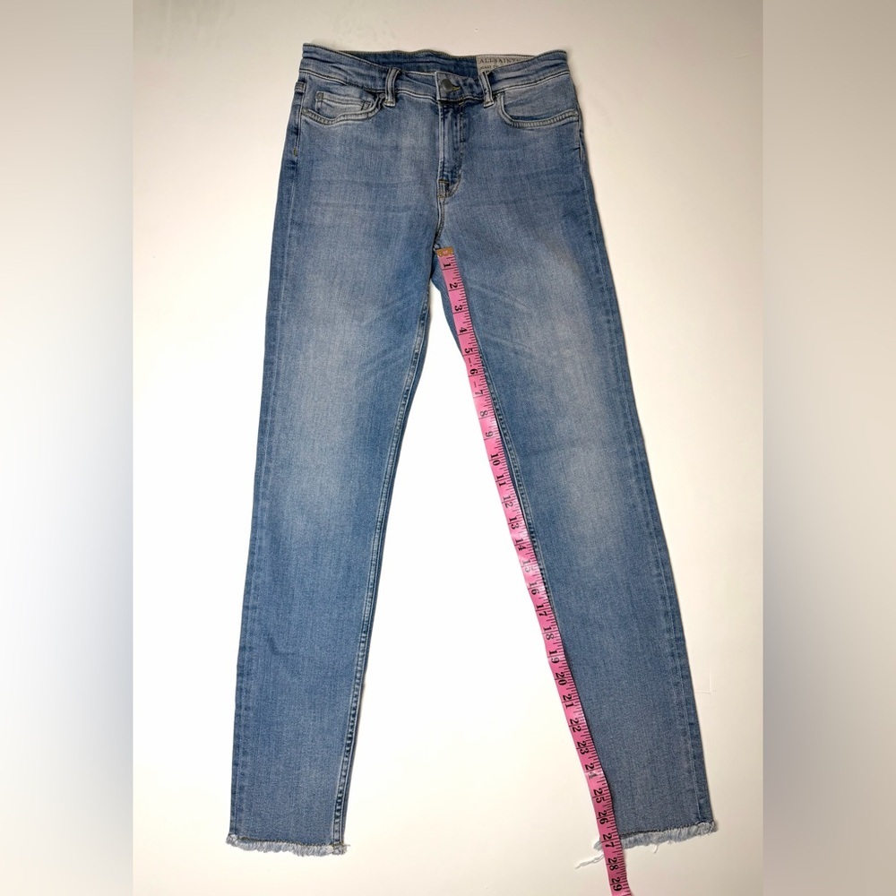 All Saints Women's Mast Fit Skinny Blue Jeans Size- 28 - Picture 5 of 9